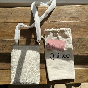 NWT Quince off-white Crossbody purse